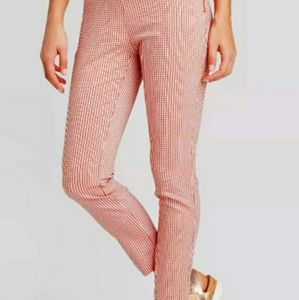 A New Day Plaid High-Rise Skinny